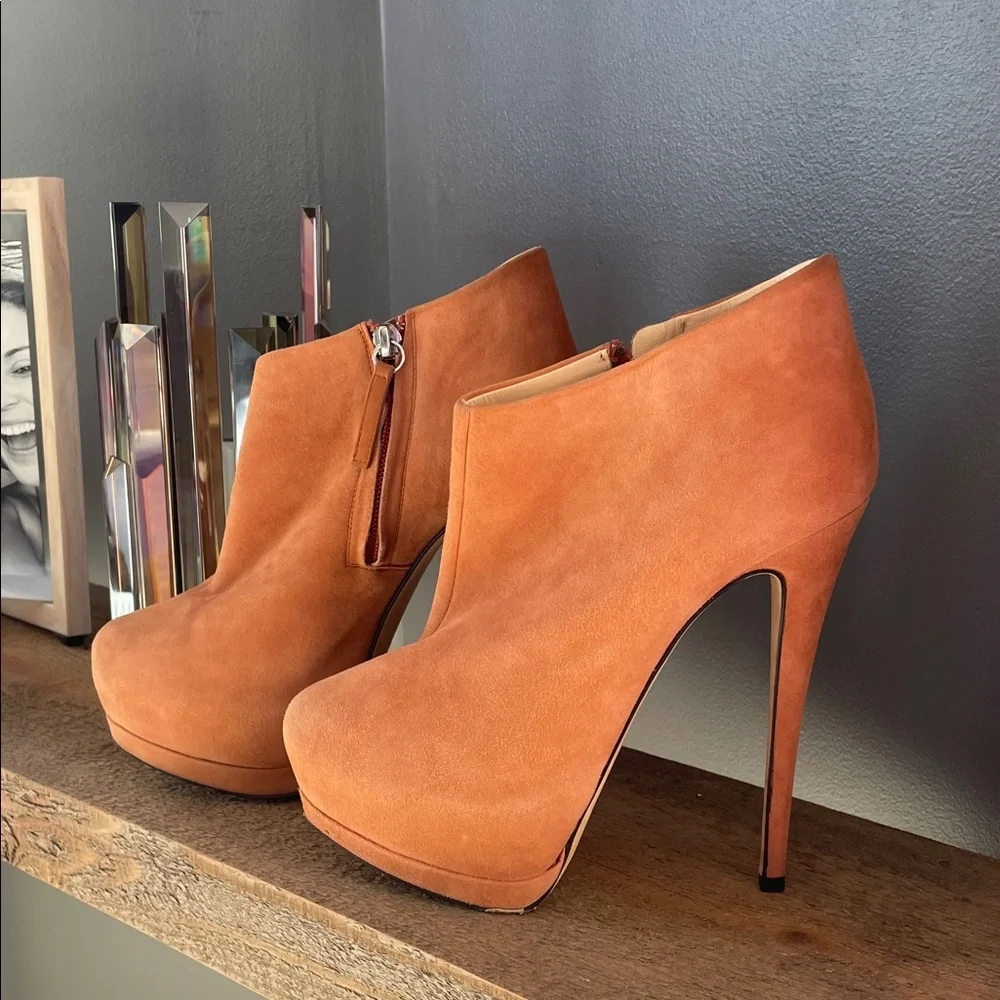 Giuseppe Zanotti High Heel Ankle Boots. Peach 🍑 size 37.5 37 1/2
